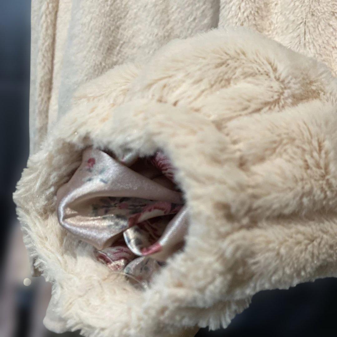 Y2K 平成ギャル　姫ロリ　LIZLISA ボア　フードパーカー　花柄