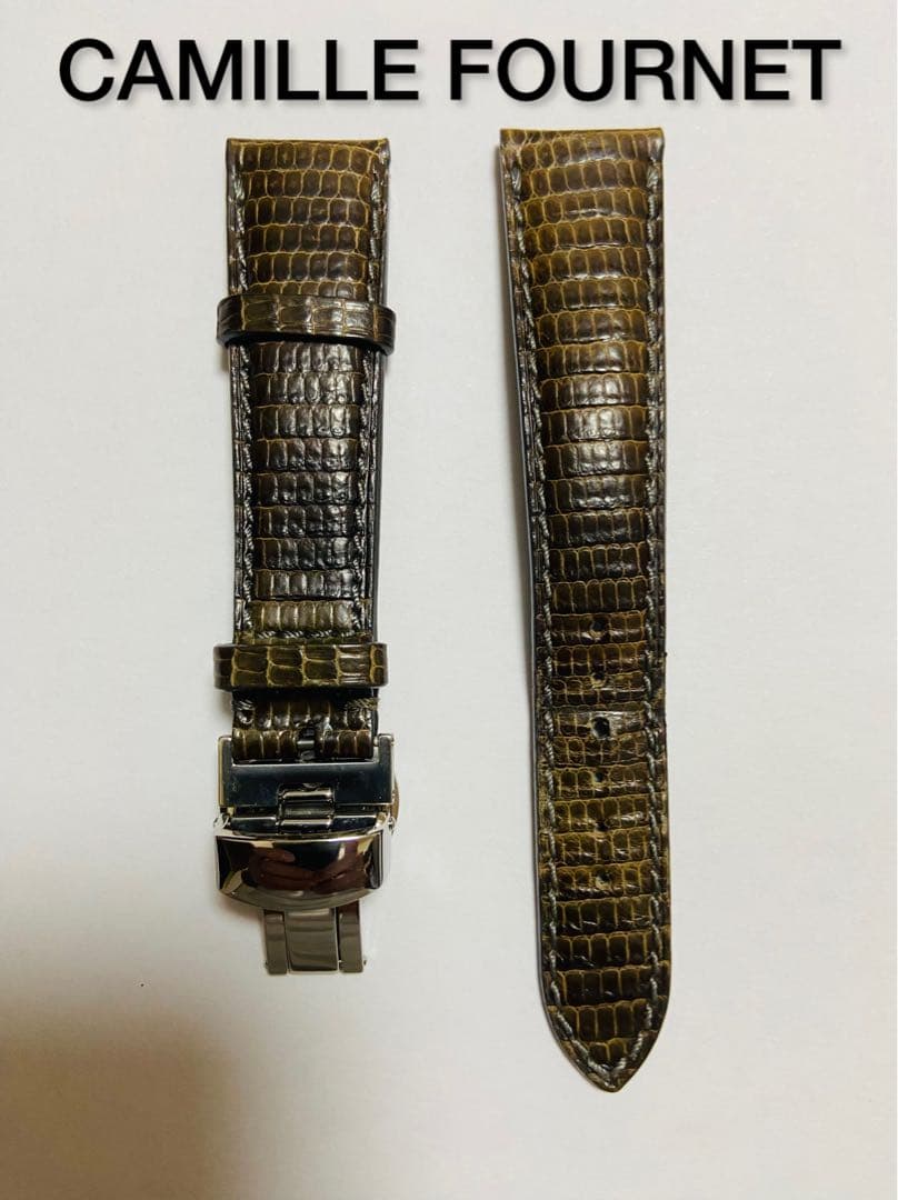 CAMILLE FOURNET リザード レザーベルト 革 皮
