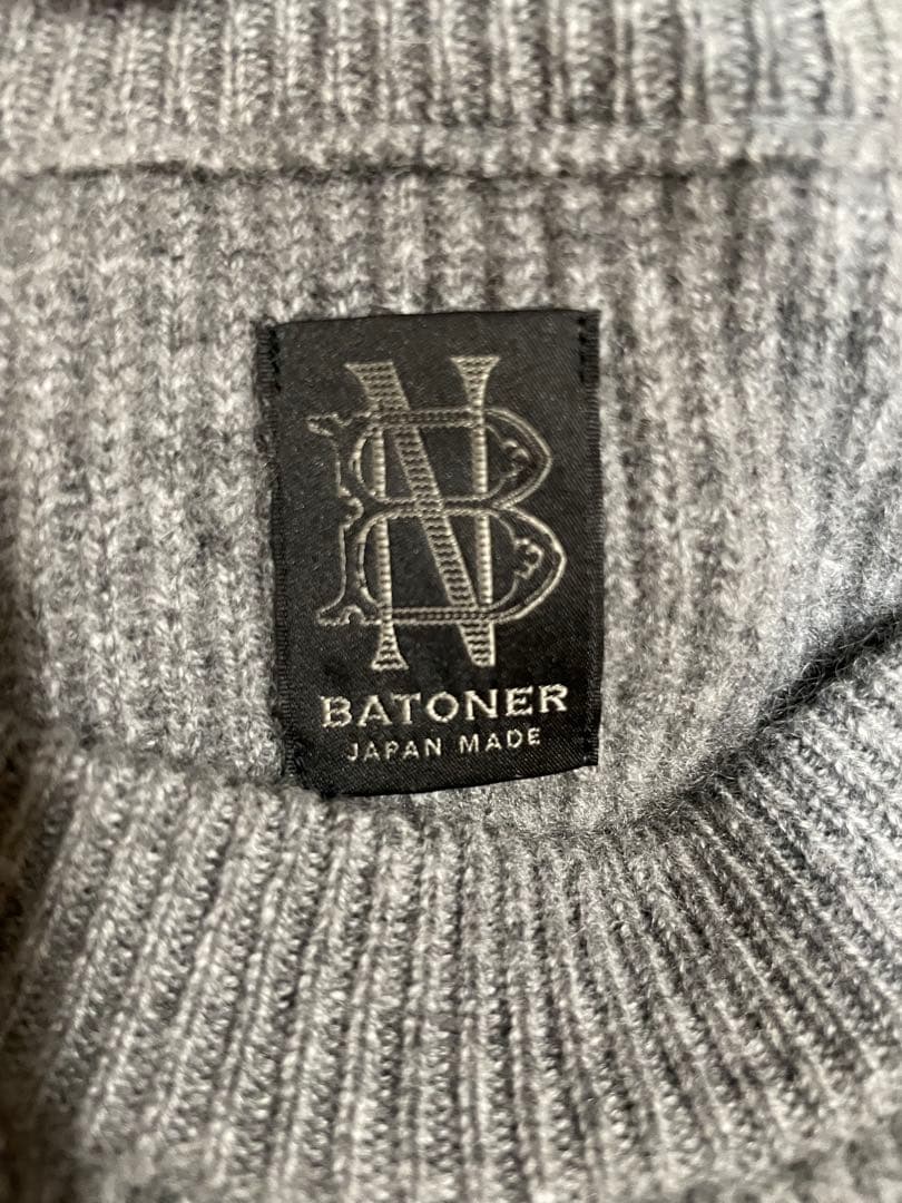 ち*ー様 BATONER INNOCENT CASHMERE RIB CREW