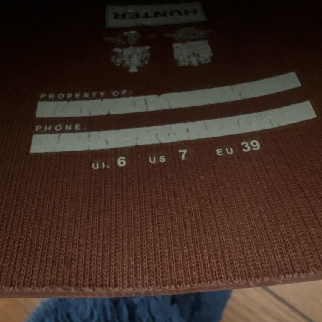 ハンター　オリジナル モックトゥ　ショート レインブーツ　25cm ブラウン