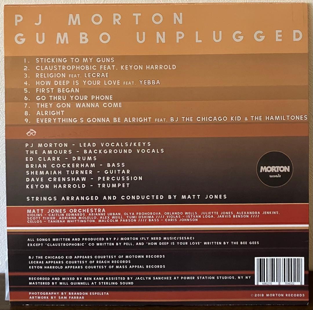 PJ MORTON／GUMBO UNPLUGGED LPレコード