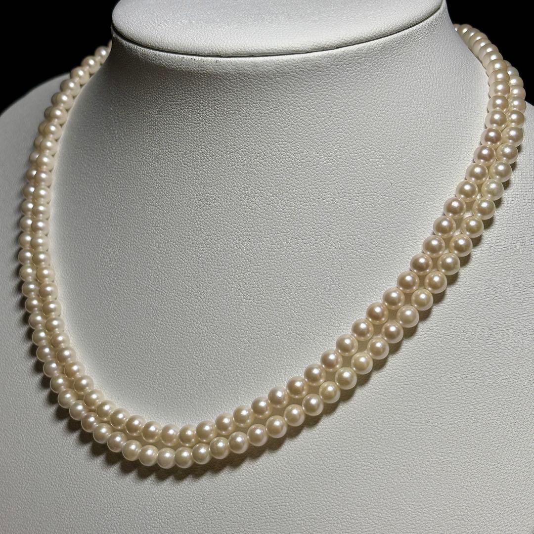 あこや真珠✨K18　ロング　パール 約4.5-5.0mm ゴールド　冠婚葬祭