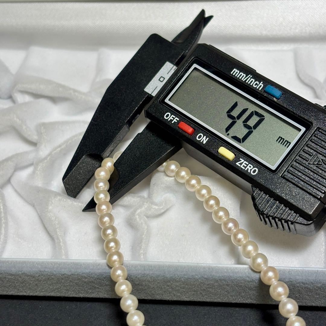 あこや真珠✨K18　ロング　パール 約4.5-5.0mm ゴールド　冠婚葬祭