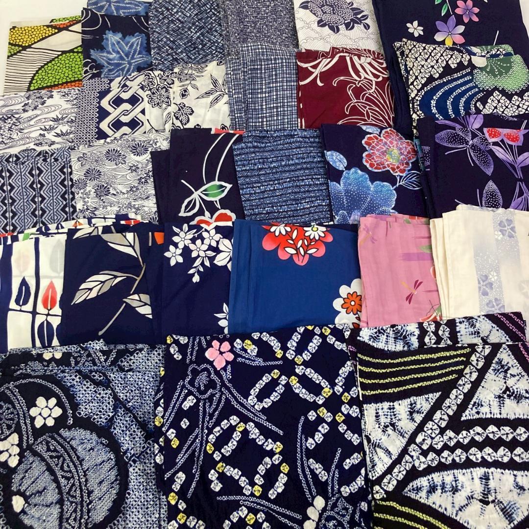 OWL65 浴衣 27枚 (内 有松鳴海3枚) 着物まとめ売り 夏用 着用