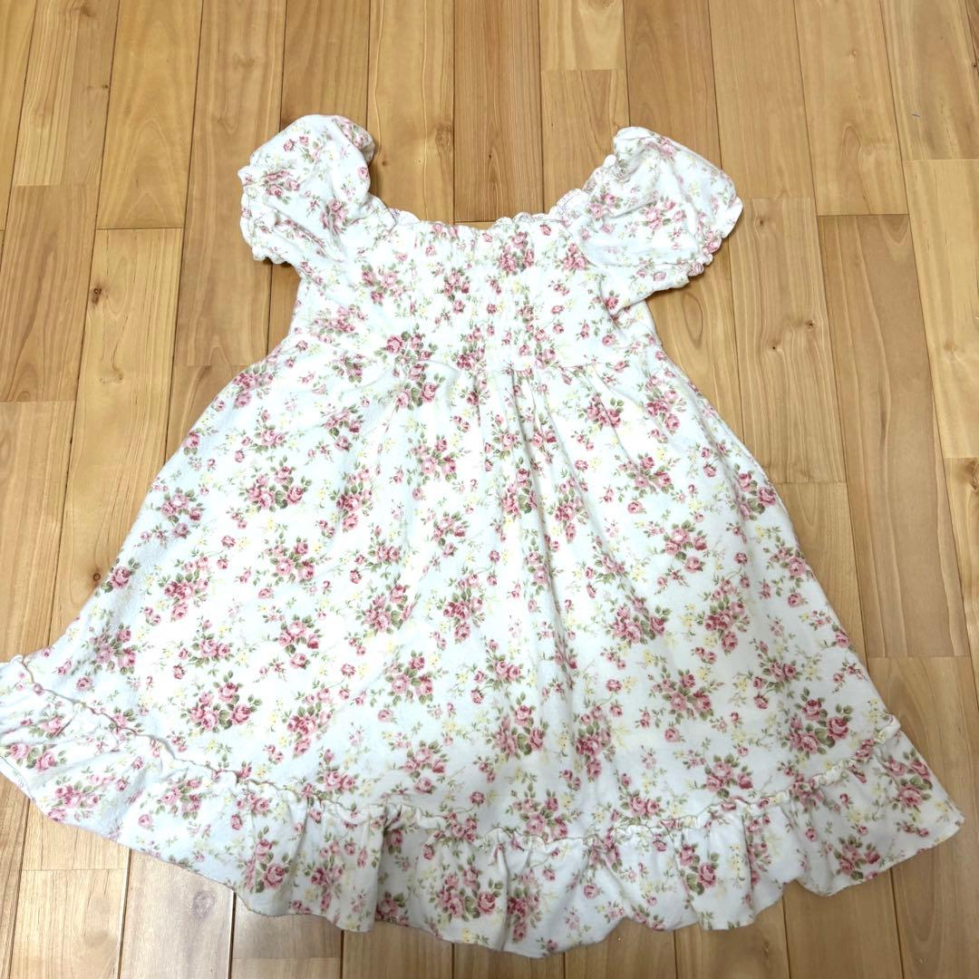 希少！2000年 平成ギャル リズリサ パフスリーブ 花柄ワンピース 当時物