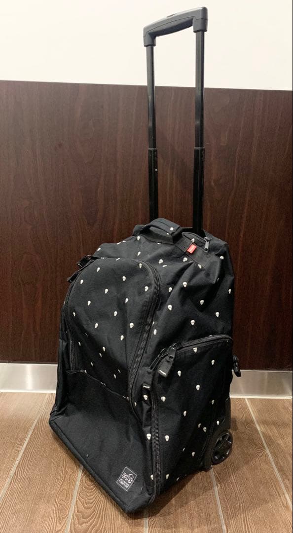 エビス コンテナ ウィール バッグ スキーブーツ ウェア キャリー リュック 黒