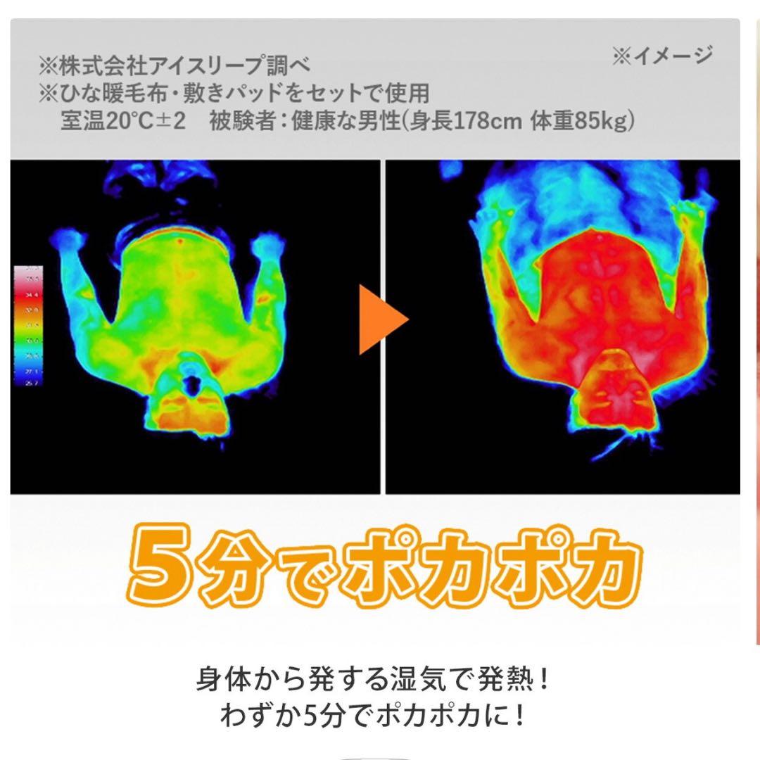 ひな暖ぬくぬくセット （毛布＋敷きパッド） シングル 　グレー