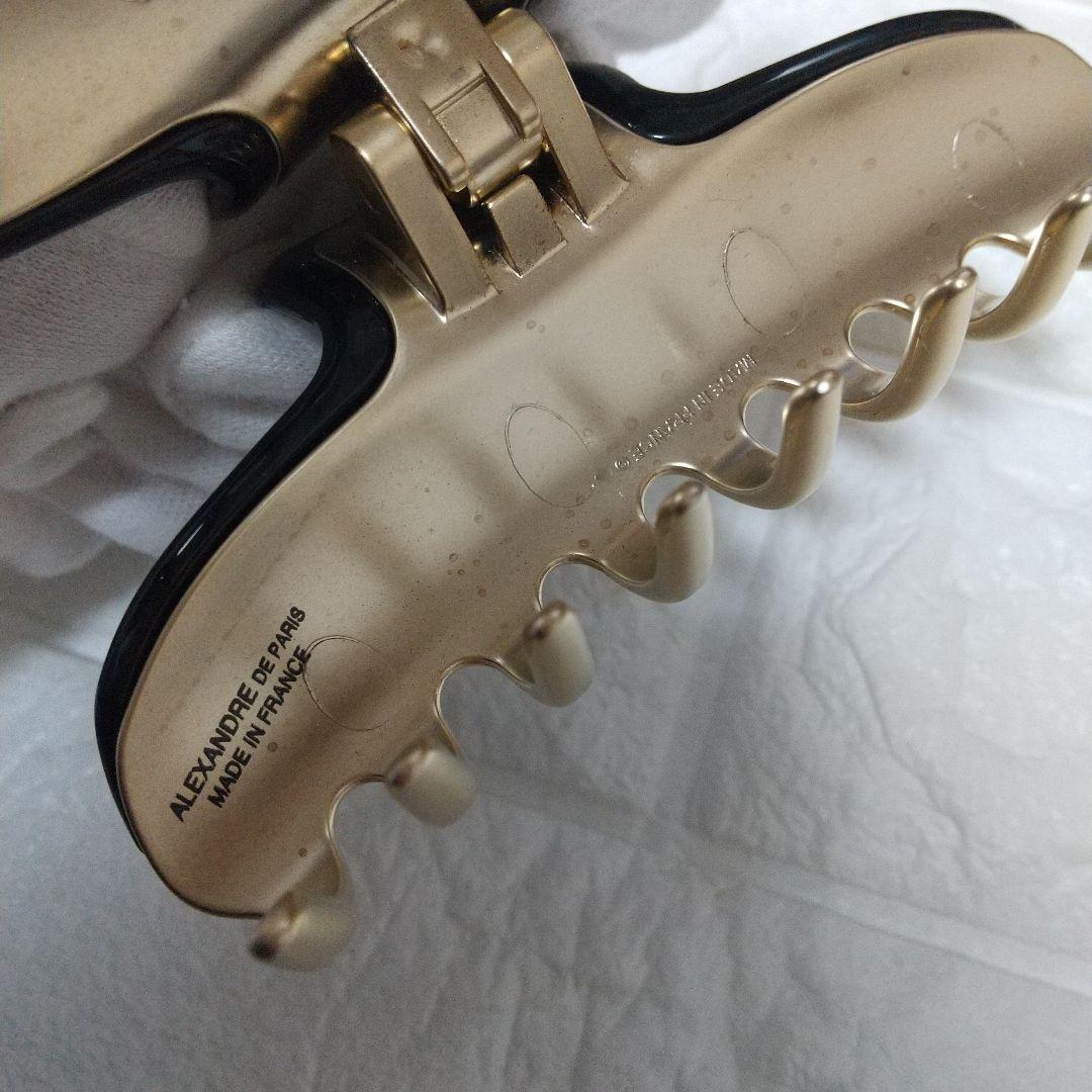 ALEXANDRE DE PARIS ヘアクリップ　黒　ヴァンドーム Lサイズ