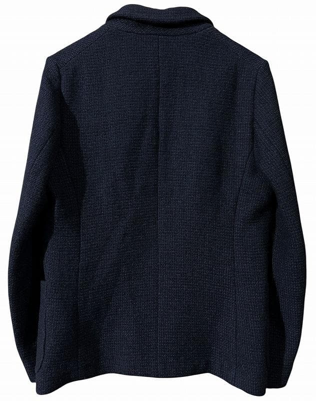 ブルーブルー ジャパン 肉厚編み ウールニット 3B テーラード ジャケット L