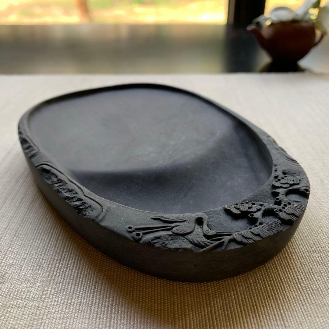 使い勝手良し♡古風なデザイン端渓硯