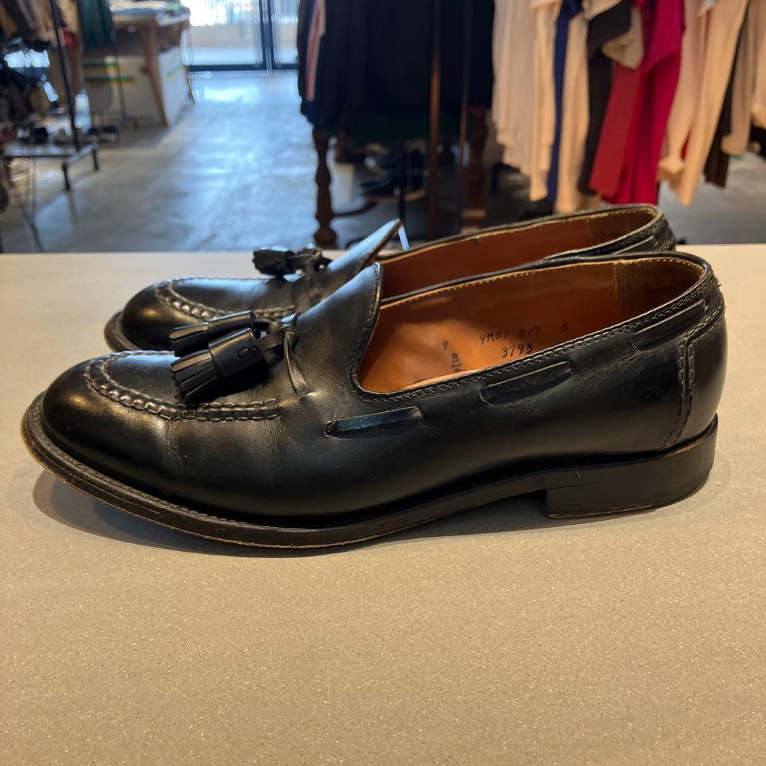 ALDEN×BEAMS PLUS カーフタッセルローファー　ブラック