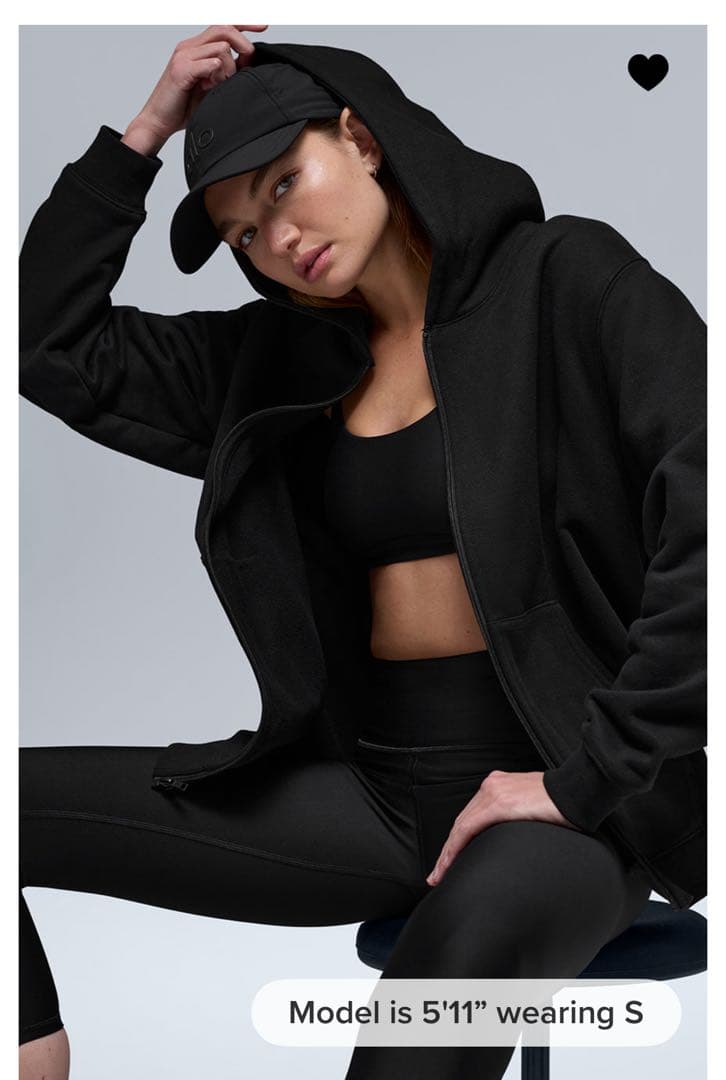 ⭐︎お値下げ　alo yoga フルジップ パーカー 黒