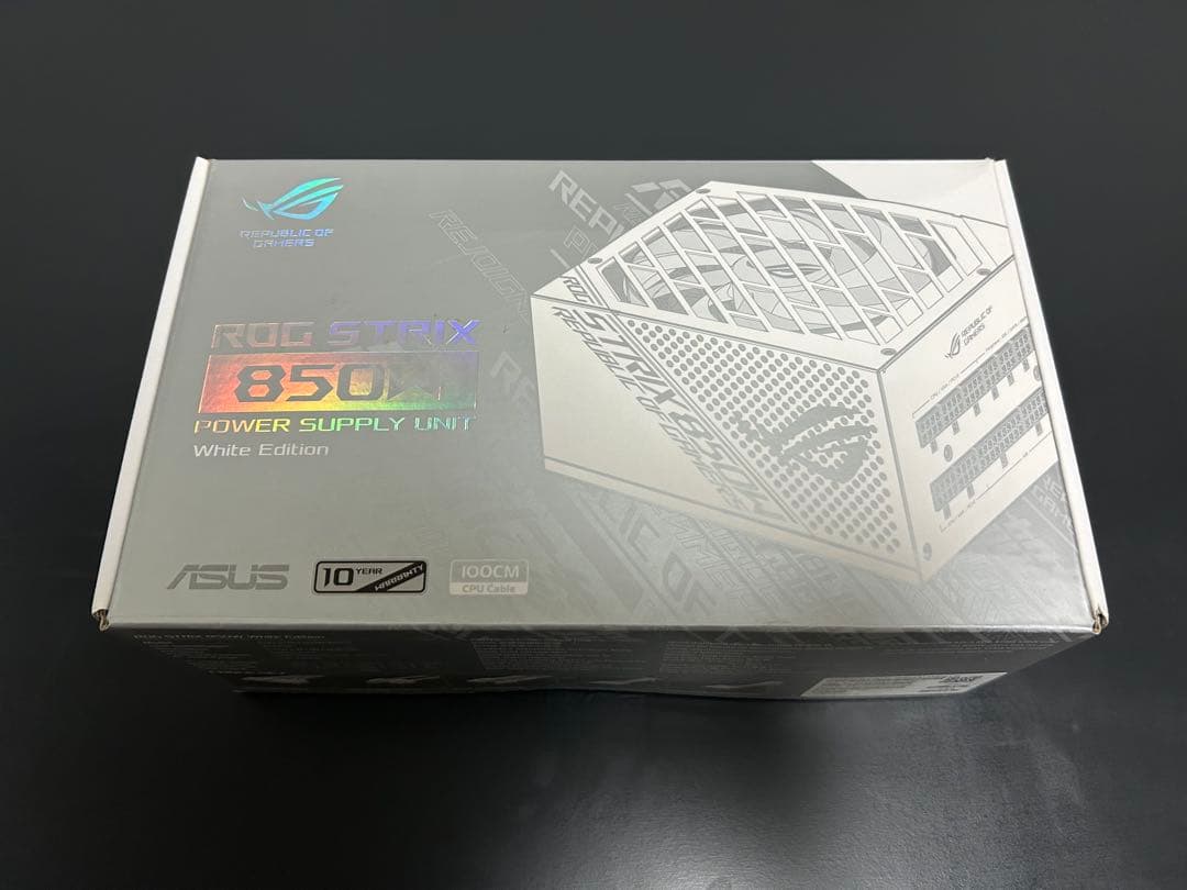 ASUS850W電源ユニットROG-STRIX-850W-WHITE80PLUS