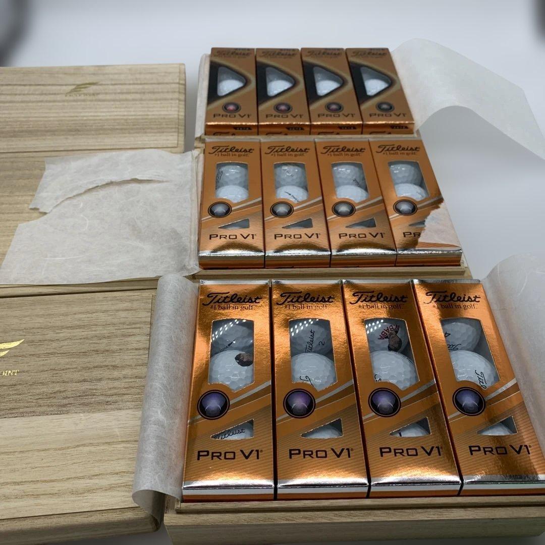 Titleist PRO V1 ゴルフボール 3ダースセット 木箱入り