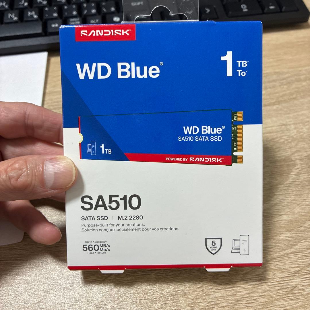 内蔵型SSD WD Blue SA510 1TB SATA-SSD M.2 2280