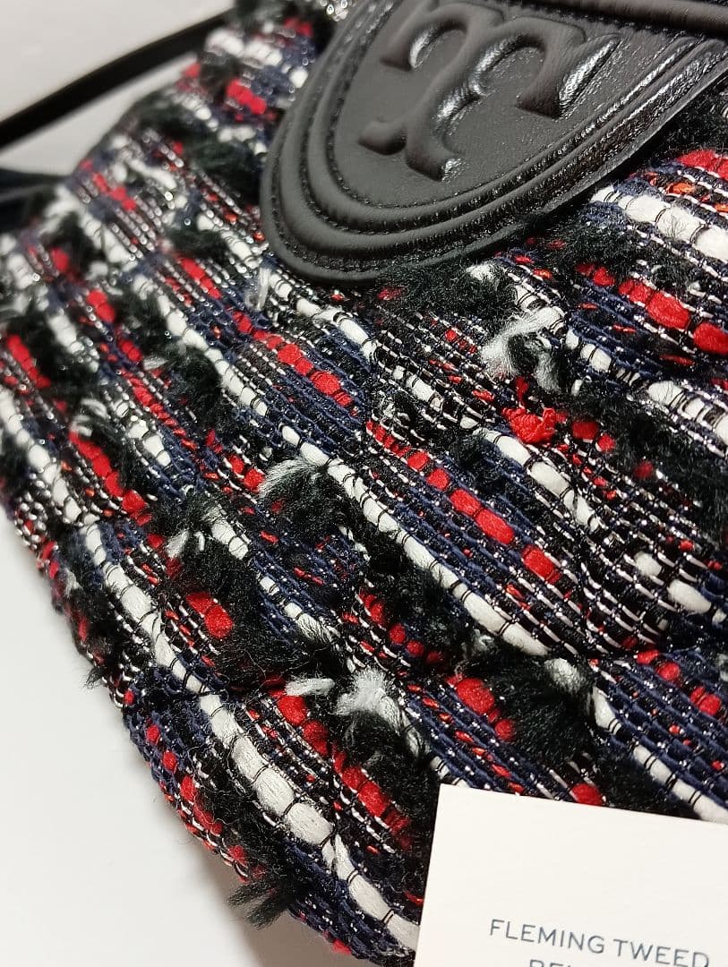 トリーバーチ　61482 FLEMING TWEED BAG ウエストバッグ