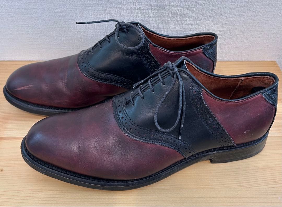 Allen Edmonds Shelton コンビ サドルシューズ US8