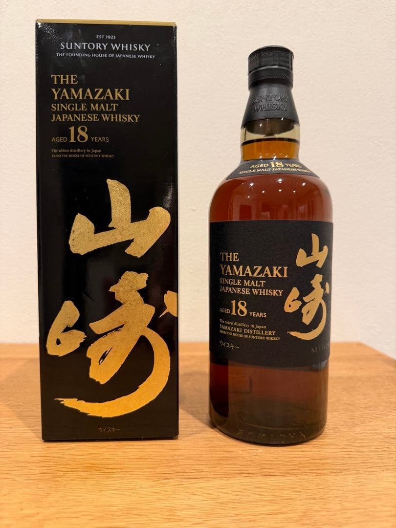 山崎18年SUNTORY SINGLE MALT JAPANESE WHISKY