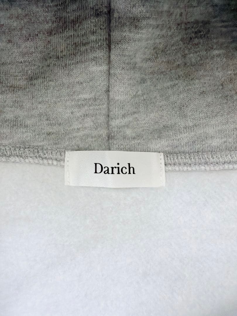 ダーリッチ アップリケDDロゴパーカー グレー