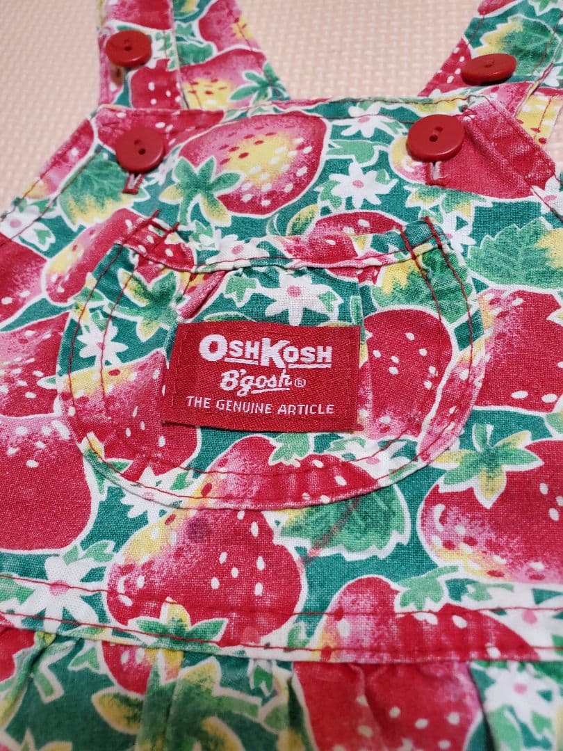 oshkosh 希少いちご　オーバーオール