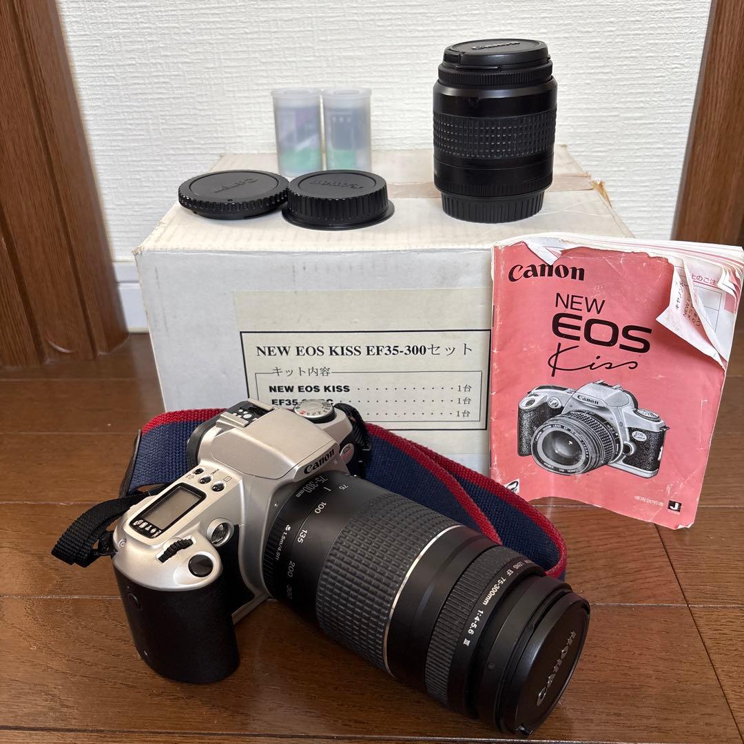 Canon NEW EOS KISS EF35〜300一眼レフカメラ　レンズ2本