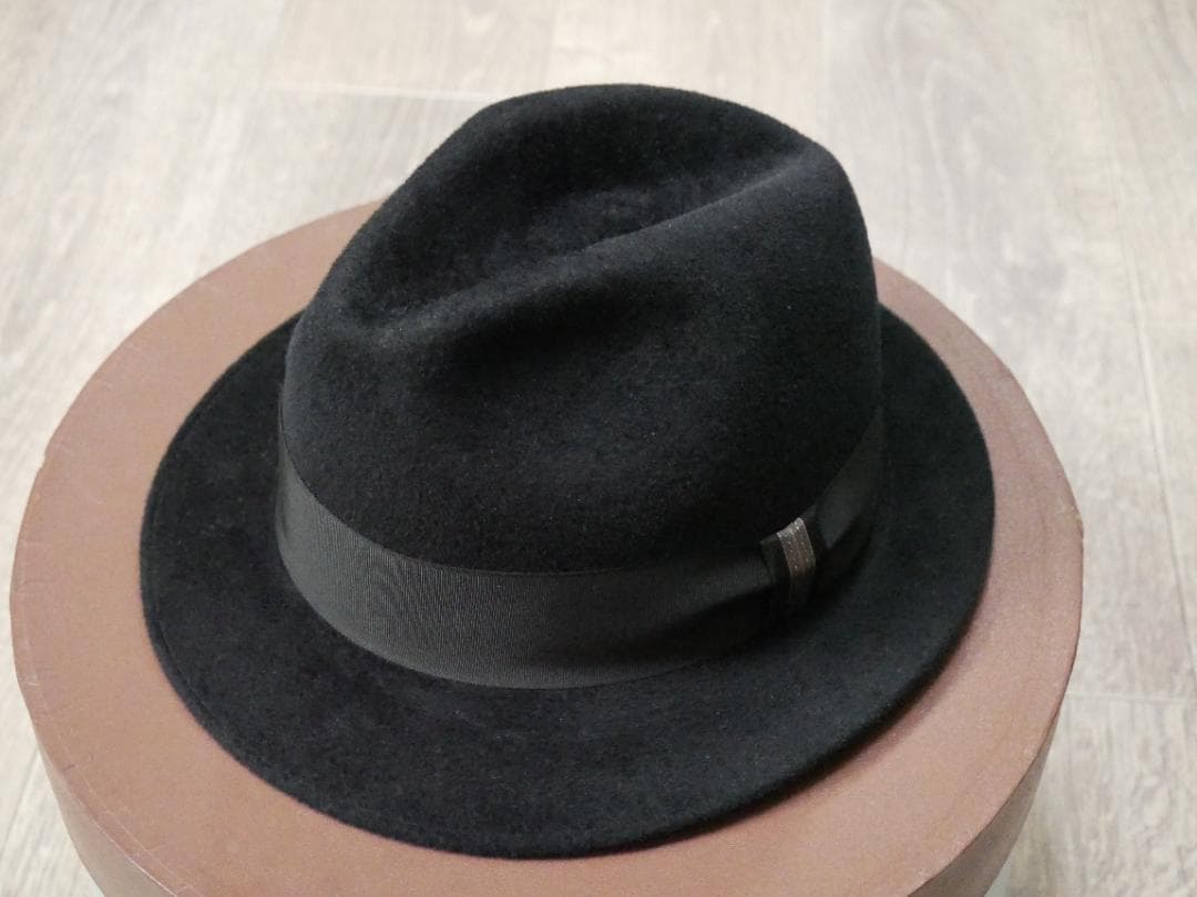 ＜たけし＞ 未使用 文二郎 ハット 55.5cm 日本製