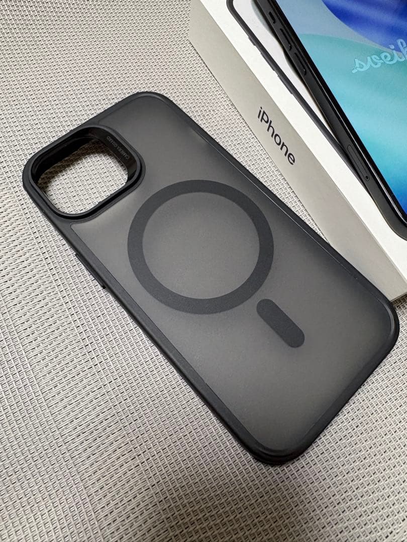 【バッテリー97%】iPhone15 128GB SIMフリー 黒 ＋ ケース