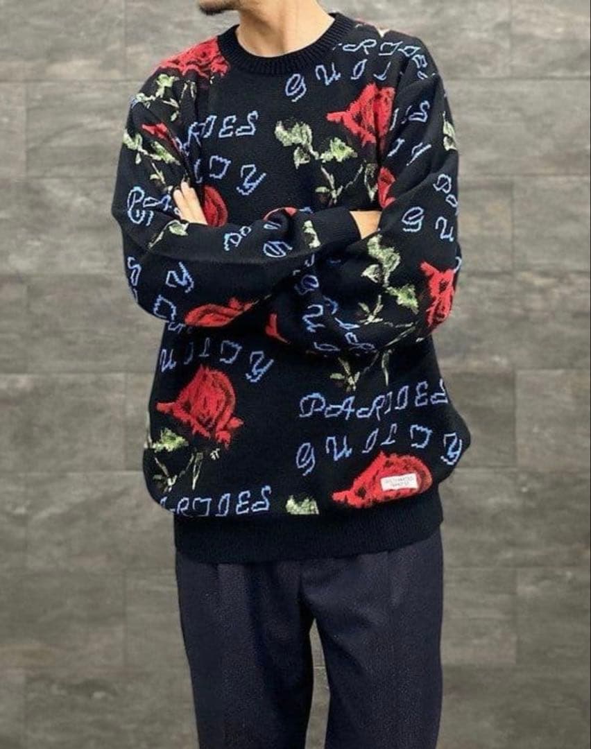 N*d様 最安‼️WACKOMARIA FLOWER JACQUARD SWEA