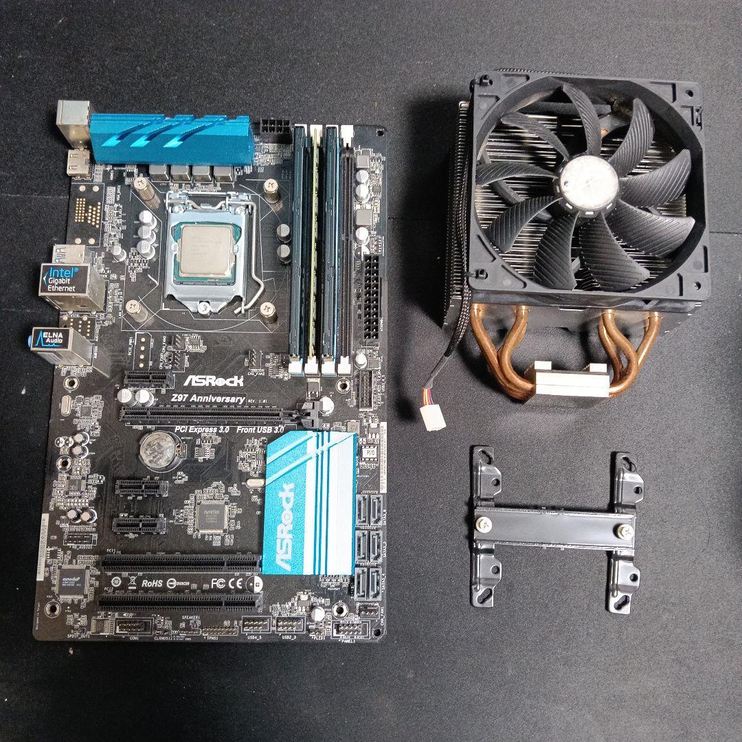 i7 4790k ASRock Z97 16GBメモリ　CPUクーラー　セット
