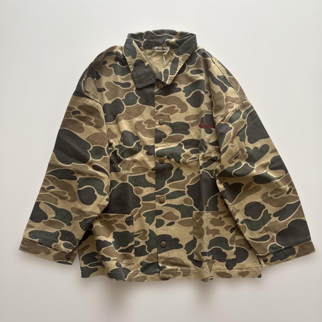 ジャケット・ブルゾン ziggyzaza troopdrilljacket dun camo 5-7y