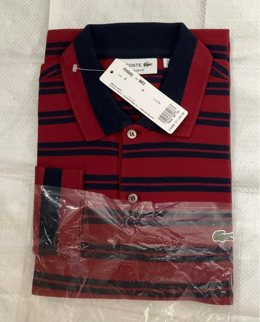 LACOSTE ポロシャツ(長袖) サイズ4(日本サイズL)