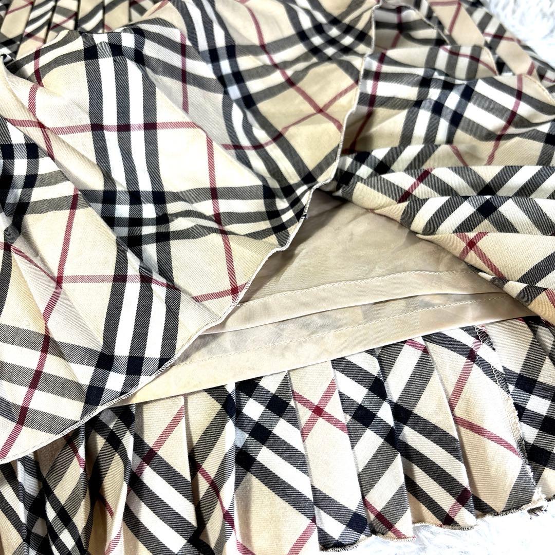 d*9様 ✨バーバリー　プリーツスカート　ミニスカート ノバチェック プリーツ