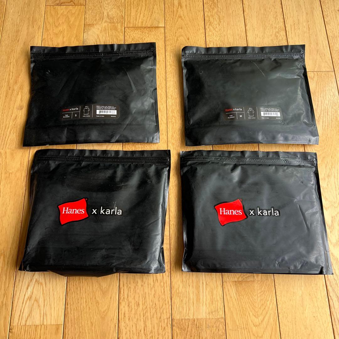 新品HANES X KARLAヘインズカーラ　4枚セット　ジャスティンビーバー