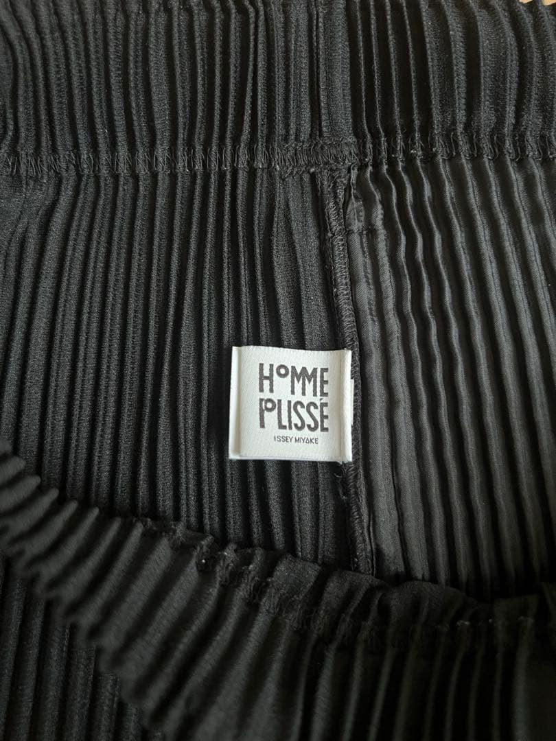 Homme Plisse バルーンパンツ(9分丈、サイズ3、ブラック)