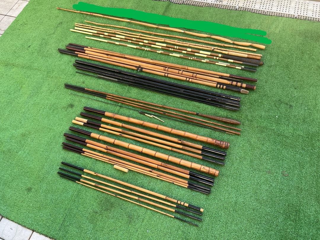 d*2様 ヘラ竿・竿掛け・竹竿 まとめ売り / 竿匠・湖友