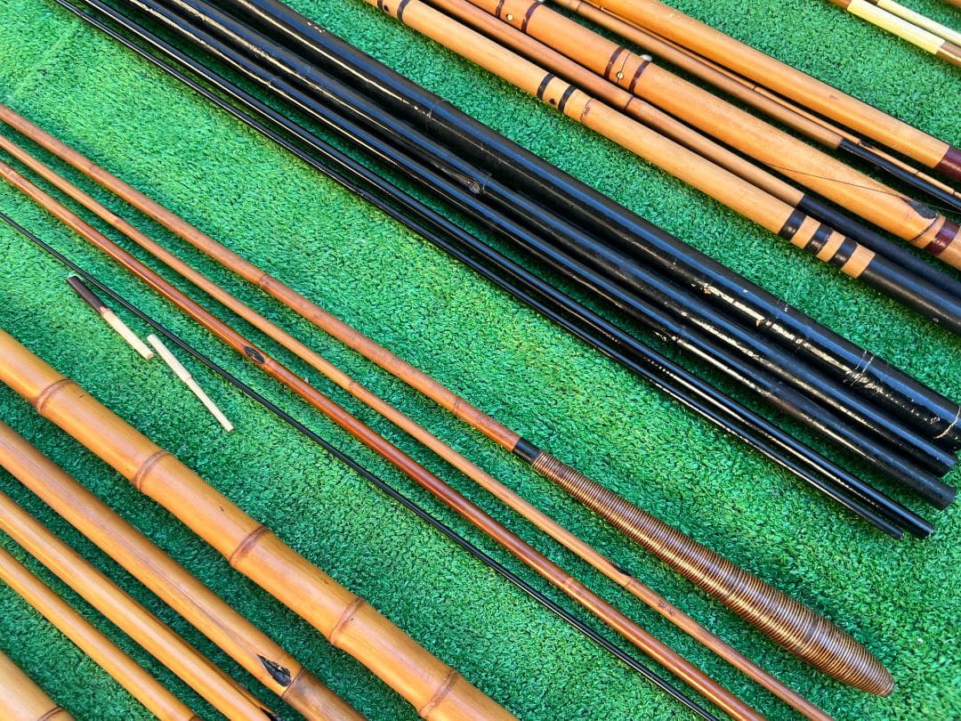 d*2様 ヘラ竿・竿掛け・竹竿 まとめ売り / 竿匠・湖友