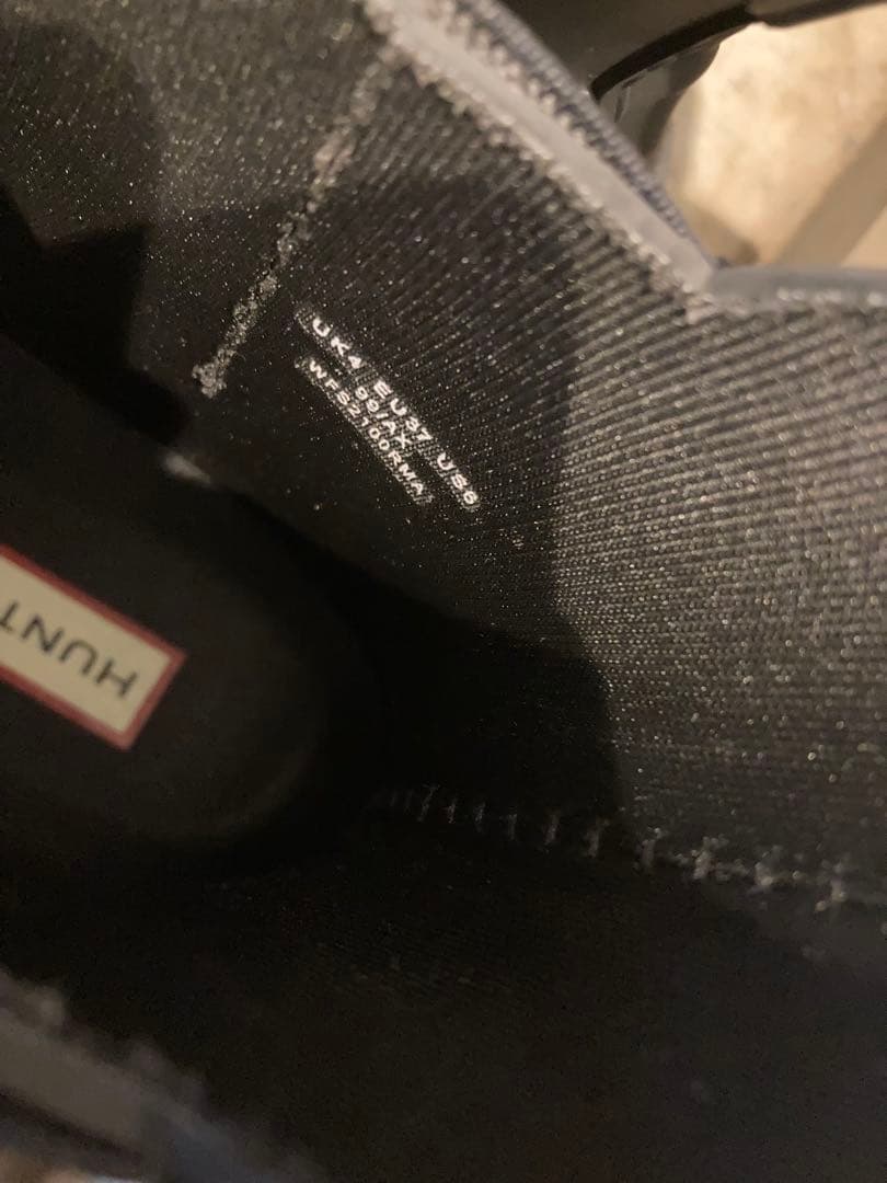 今期　HUNTER（ハンター）リファインド ステッチチェルシーブーツ （BLK）