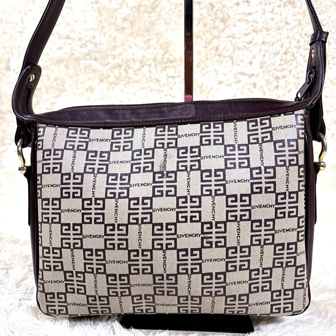 GIVENCHY ジバンシィ ショルダーバッグ モノグラム 4G PVC レザー
