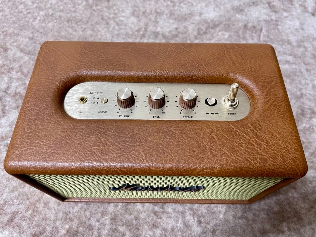 ⭕️極美品。国内正規品⭕️Marshall スピーカー ActonⅢ ブラウン