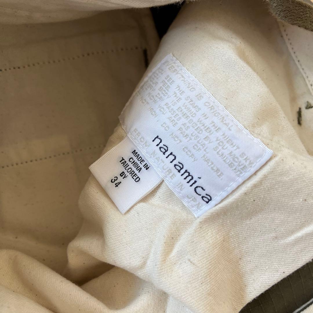 新品 nanamica ナナミカ Cargo Shorts khaki 34