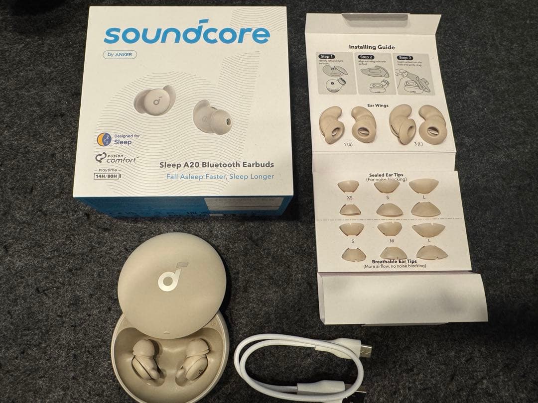Soundcore Sleep A20 耳栓 イヤフォン イヤホン anker