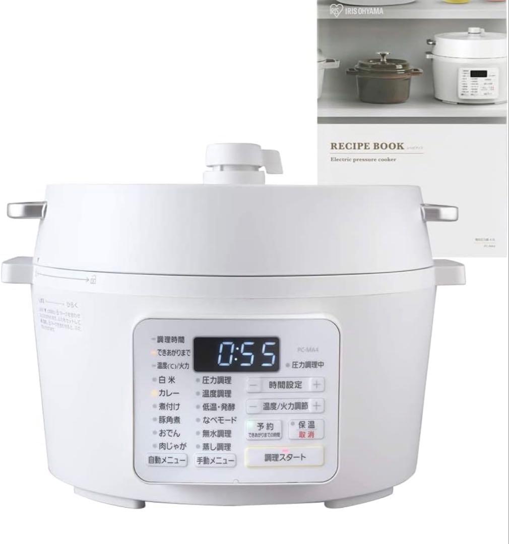 アイリスオーヤマ 電気圧力鍋 4.0L PC-MA4-W