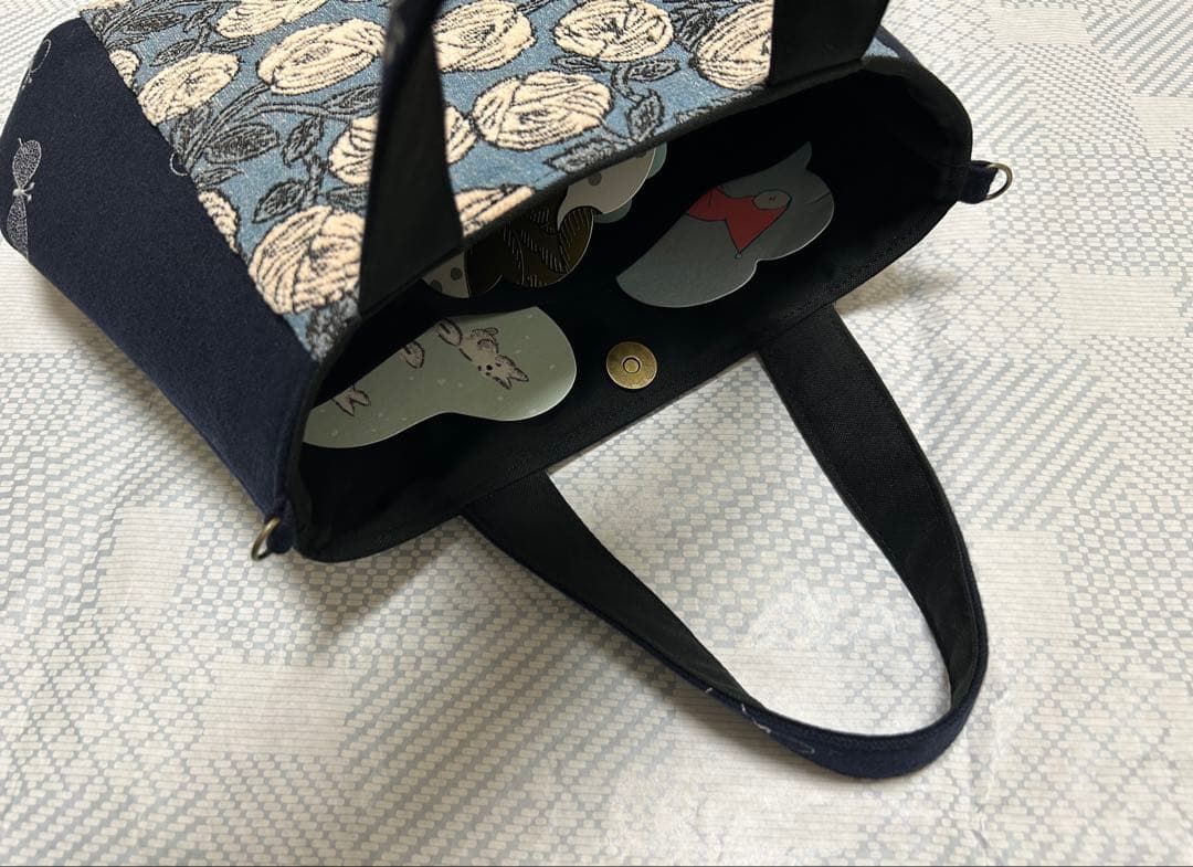 ハンドメイド＊ミナペルホネン＊rosy＋choucho＊コロりんトート
