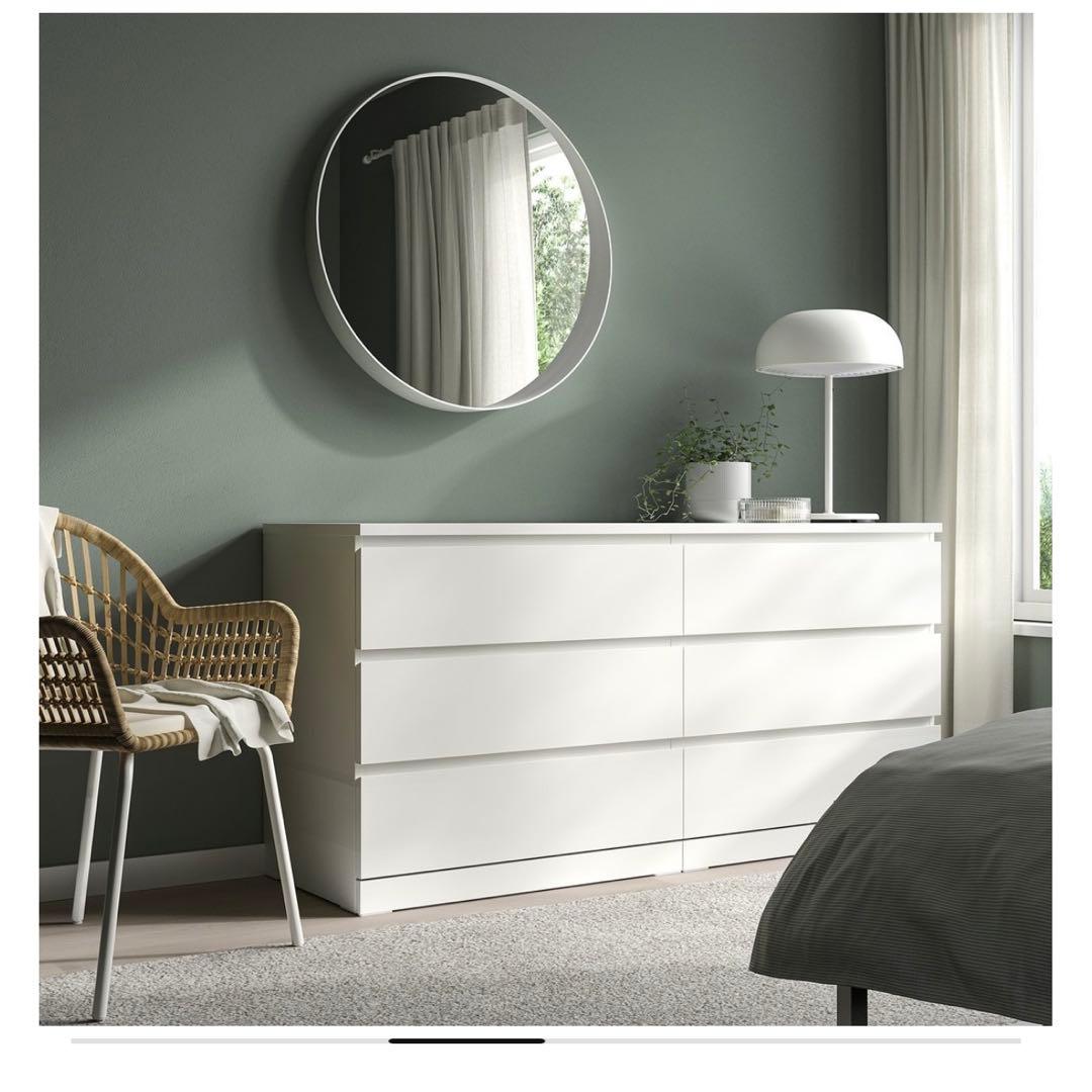 ホワイト 3段チェスト