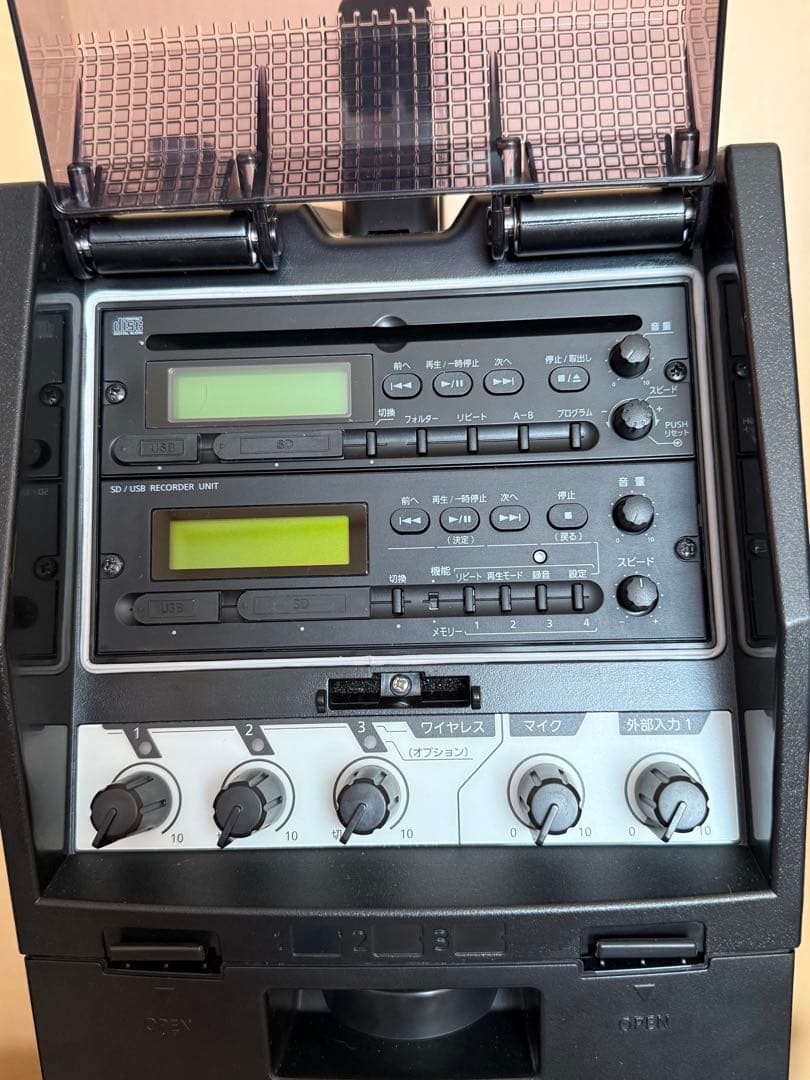 UNI-PEX ワイヤレススピーカー マイク2本付き