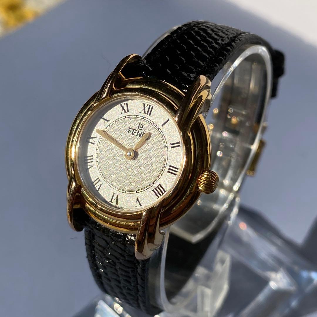 FENDI 350Lレディース 時計 ゴールド/ブラック