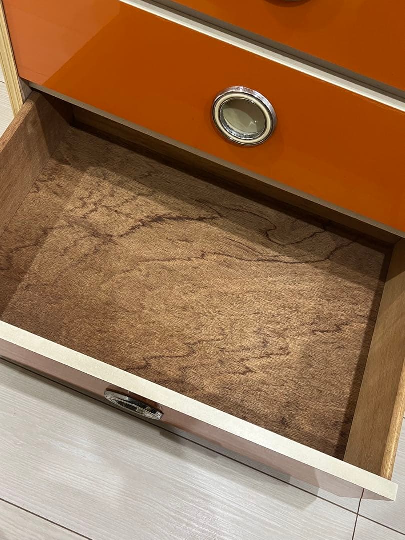 早い者勝ち☆昭和レトロ レトロポップ 7段チェスト オレンジ ヴィンテージ 収納