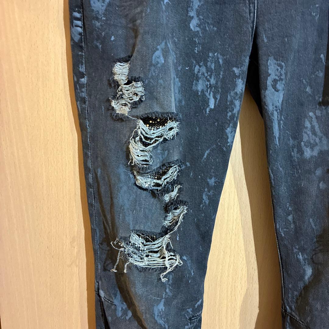 BALMAIN ダメージ加工スキニージーンズ 40