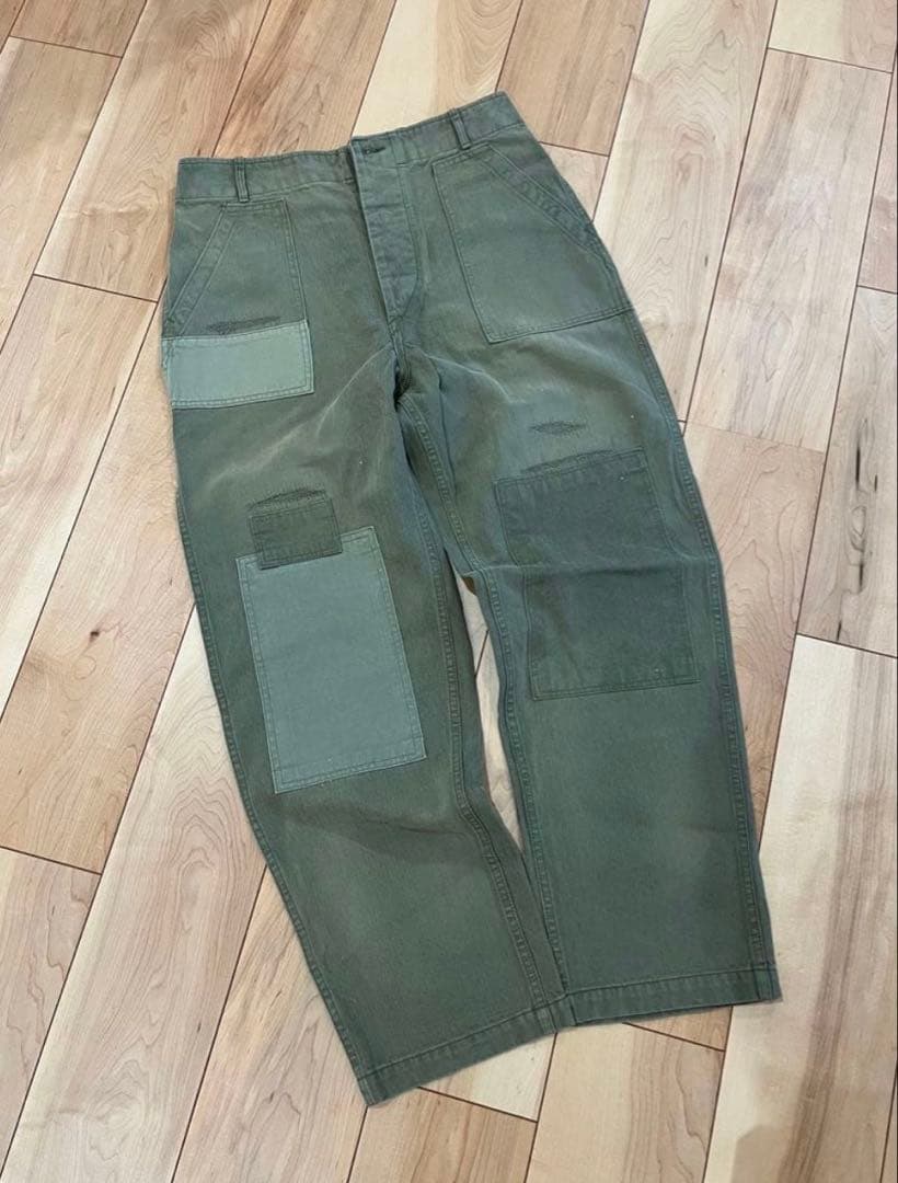 BOWWOW カーゴパンツ オリーブグリーン
