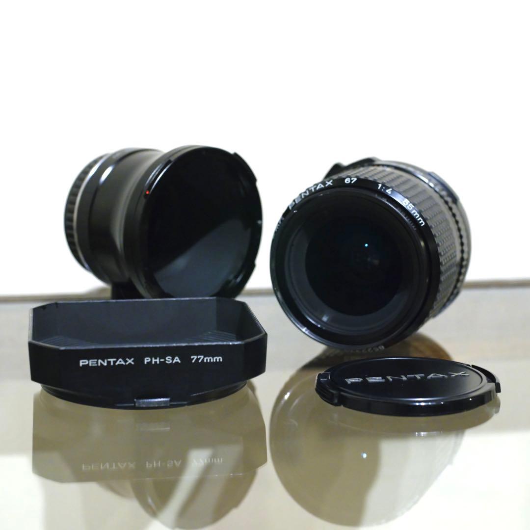 k*様 【美品】smc PENTAX67 55mm f4 マウントアダプター付き